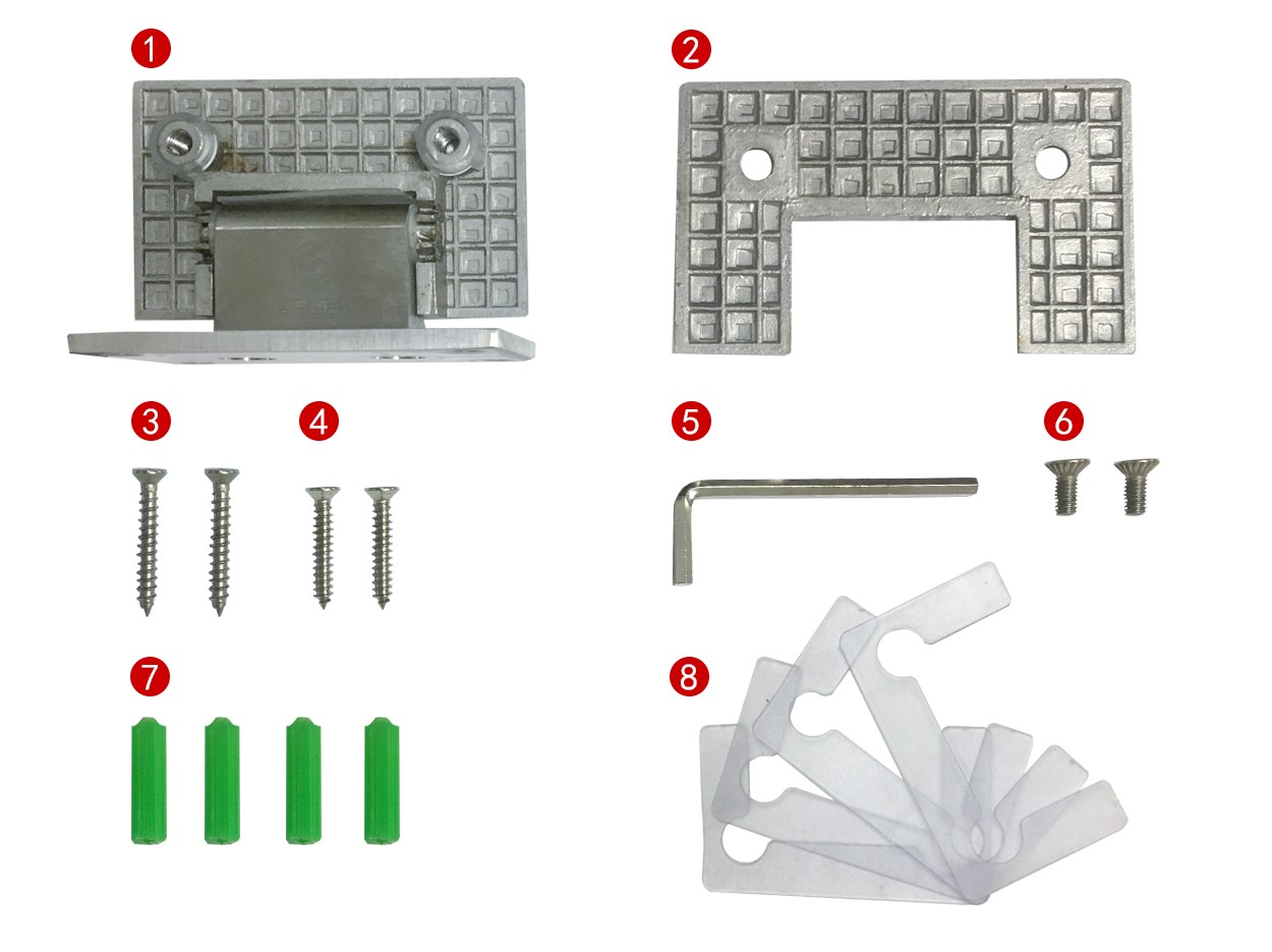 SELECO wholesale glass to glass shower door hinges-6