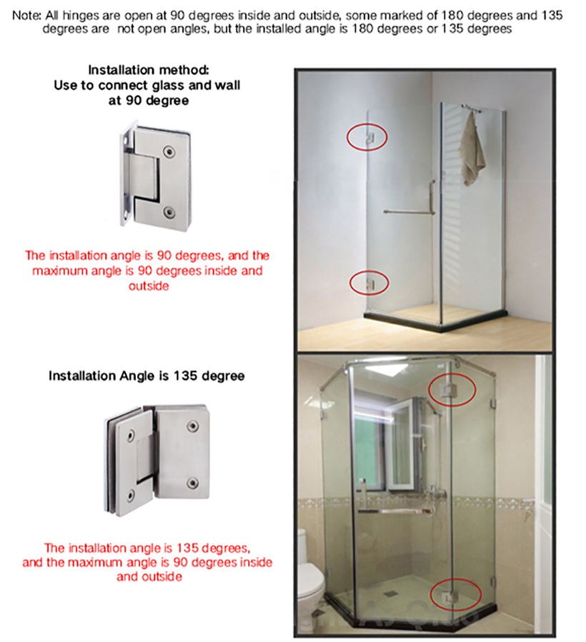 undefined SELECO wholesale glass to glass shower door hinges-7