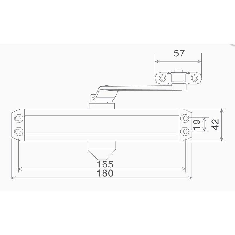 Max 20kg Automatic Overhead Door Closer Sc 710a